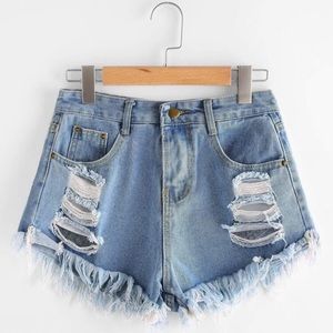 Blue Denim Shorts